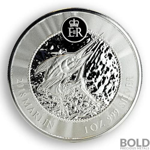 1 oz Cayman Islands Marlin 2018