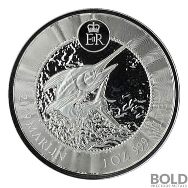 2019 Silver Cayman Islands Marlin - 1 oz