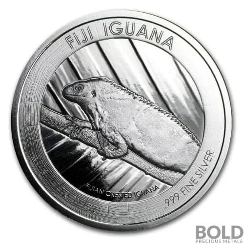 1 oz Fiji Crested Iguana 2016