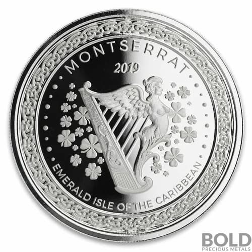 2019 Montserrat Silver Emerald Isle 1 oz