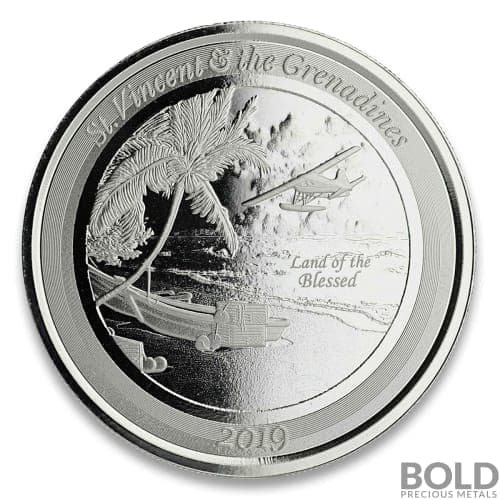 2019 St. Vincent & The Grenadines Seaplane 1 oz Silver BU