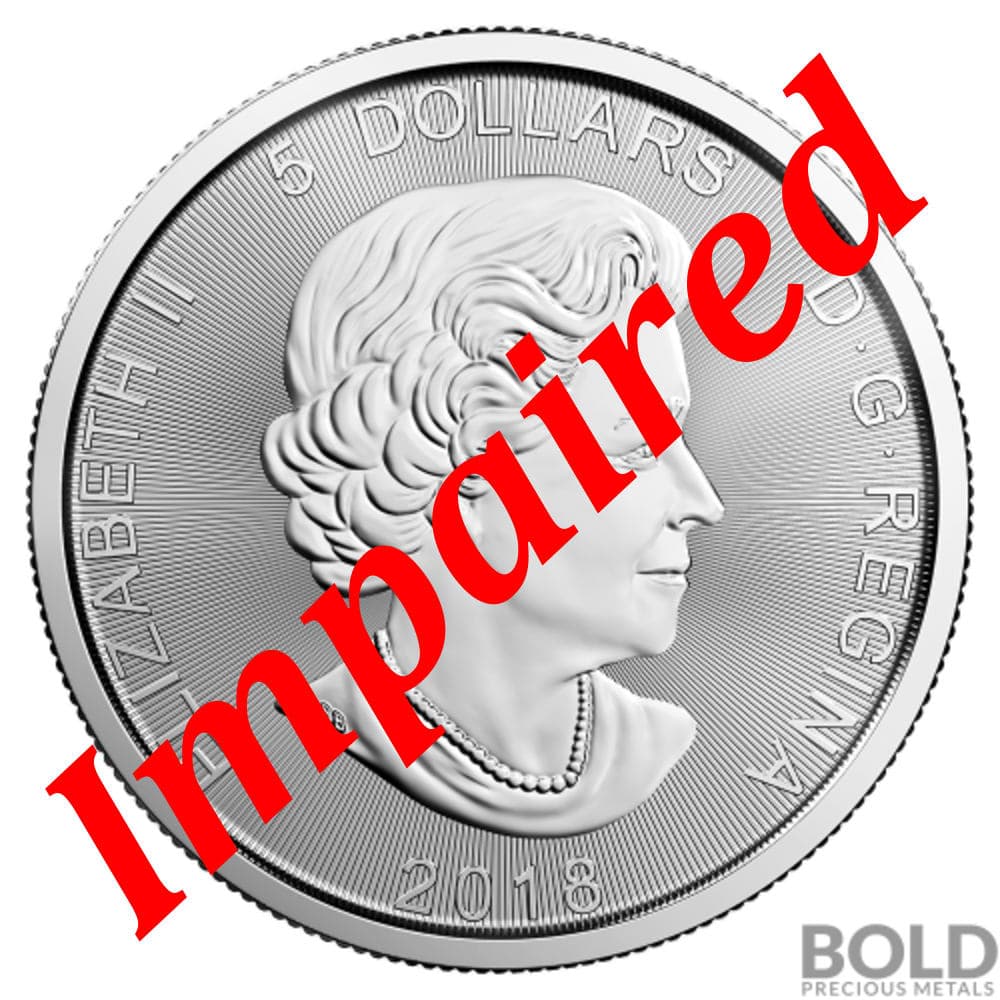 Silver 1 oz Royal Canadian Mint Coin *Random Design* IMPAIRED