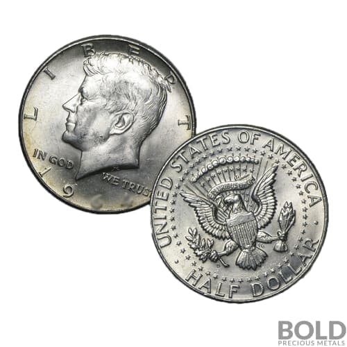 90% Silver - $0.50 FV Kennedy Half Dollars Circulated/Junk