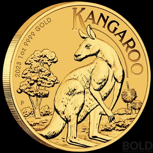 2023 Gold Perth Kangaroo 1 oz BU