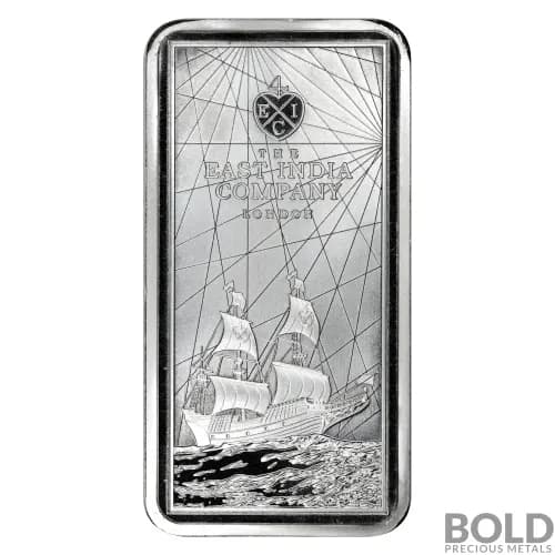 2023 Silver 10 oz St. Helena East India Company Bar