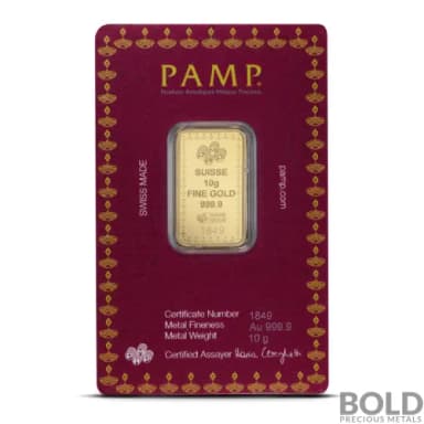 10 Gram PAMP Diwali Gold Bar