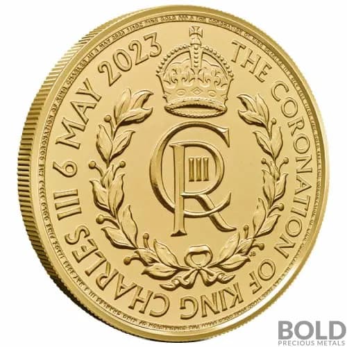 2023 Gold 1/4 oz Royal Mint King Coronation Crown BU