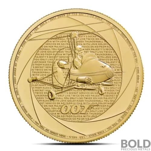 2024 1 oz British James Bond Of The 60's Gold Coin (BU)
