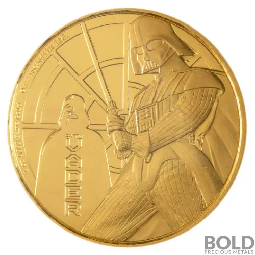 2022 Gold 1 oz Niue Star Wars: Darth Vader BU