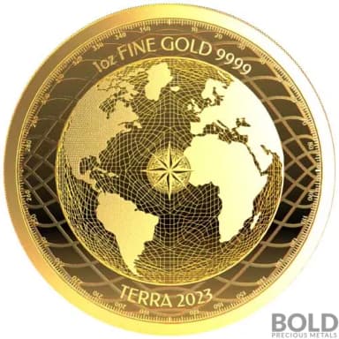 2023 Gold 1 oz Niue Terra Prooflike Coin
