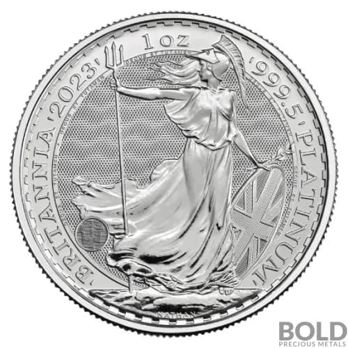 2023 Platinum 1 oz Royal Mint Britannia King Charles III BU