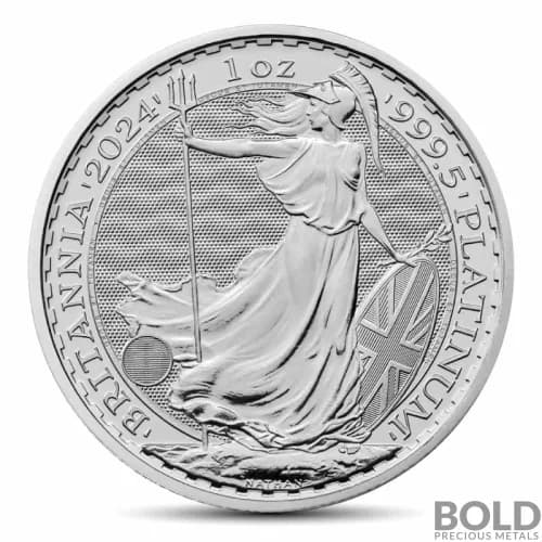 2024 1 oz British Royal Mint Britannia Platinum Coin (BU)