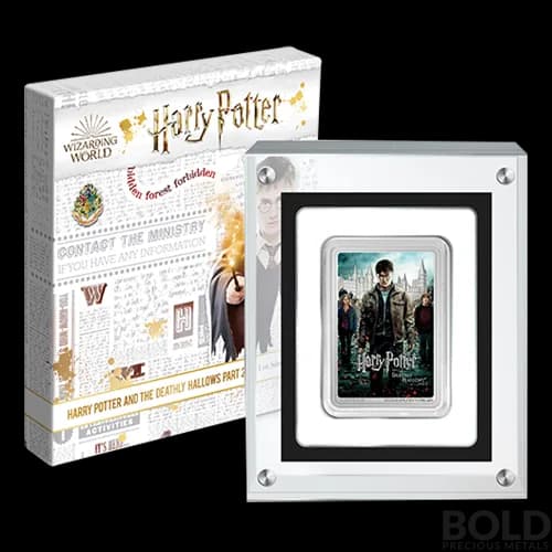 2021 Niue Harry Potter Poster Deathly Hallows Pt2 1 oz Silver Proof