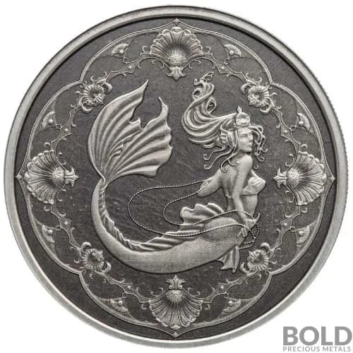 2022 Samoa Silver 1 oz Mermaid BU Coin