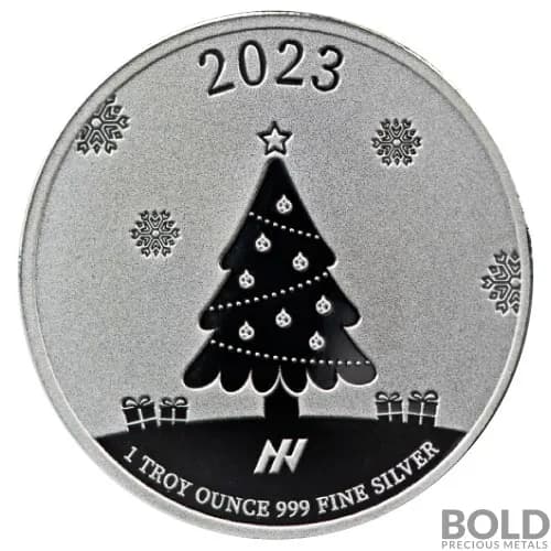 2023 Silver 1 oz Asahi Christmas Round