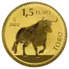 2022 Gold 1 oz Spanish Toro Reverse Proof Coin