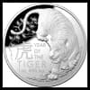 2022 Australian Year of the Tiger 1 oz Silver Proof Domed Coin