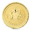 2021 1/5 oz Barbados Trident Gold Coin